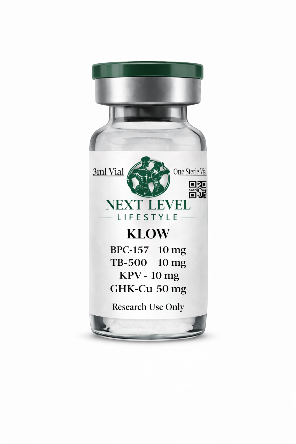 KLOW Blend - KPV 10mg, BPC-157 10mg, TB-500 10mg, GHK-Cu 50mg Vial