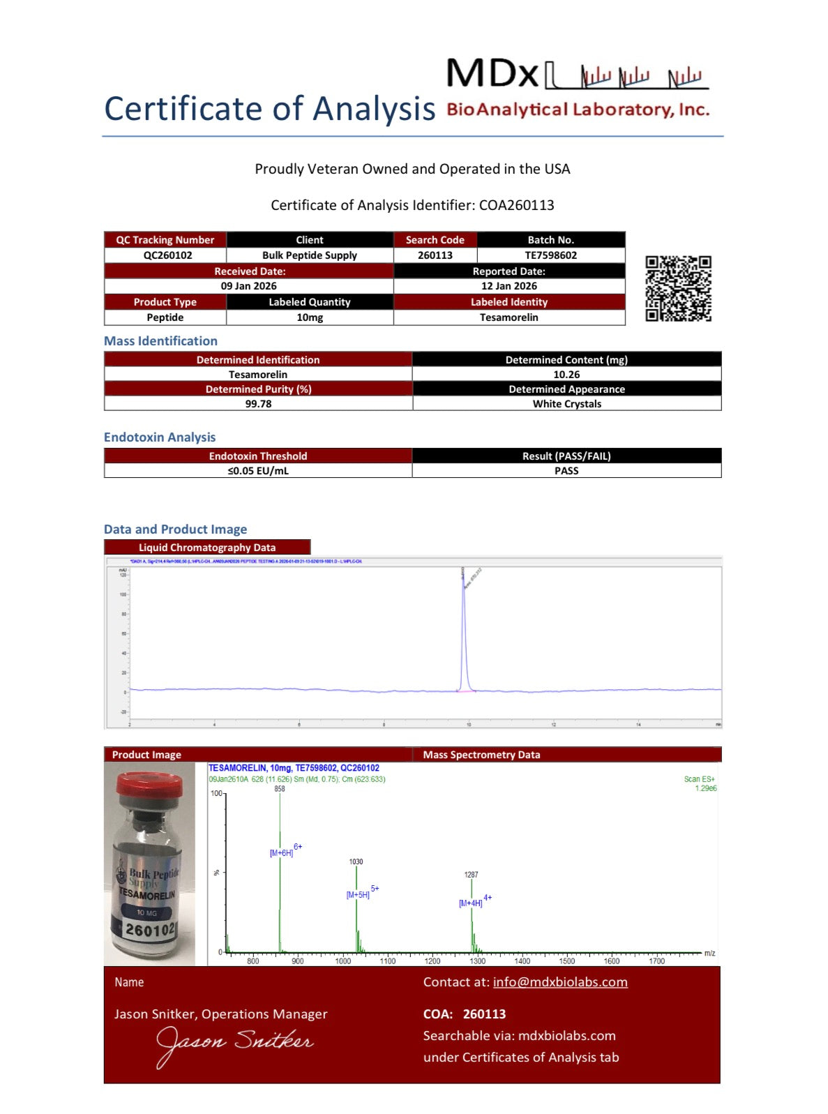 Tesamorelin 10mg Vial